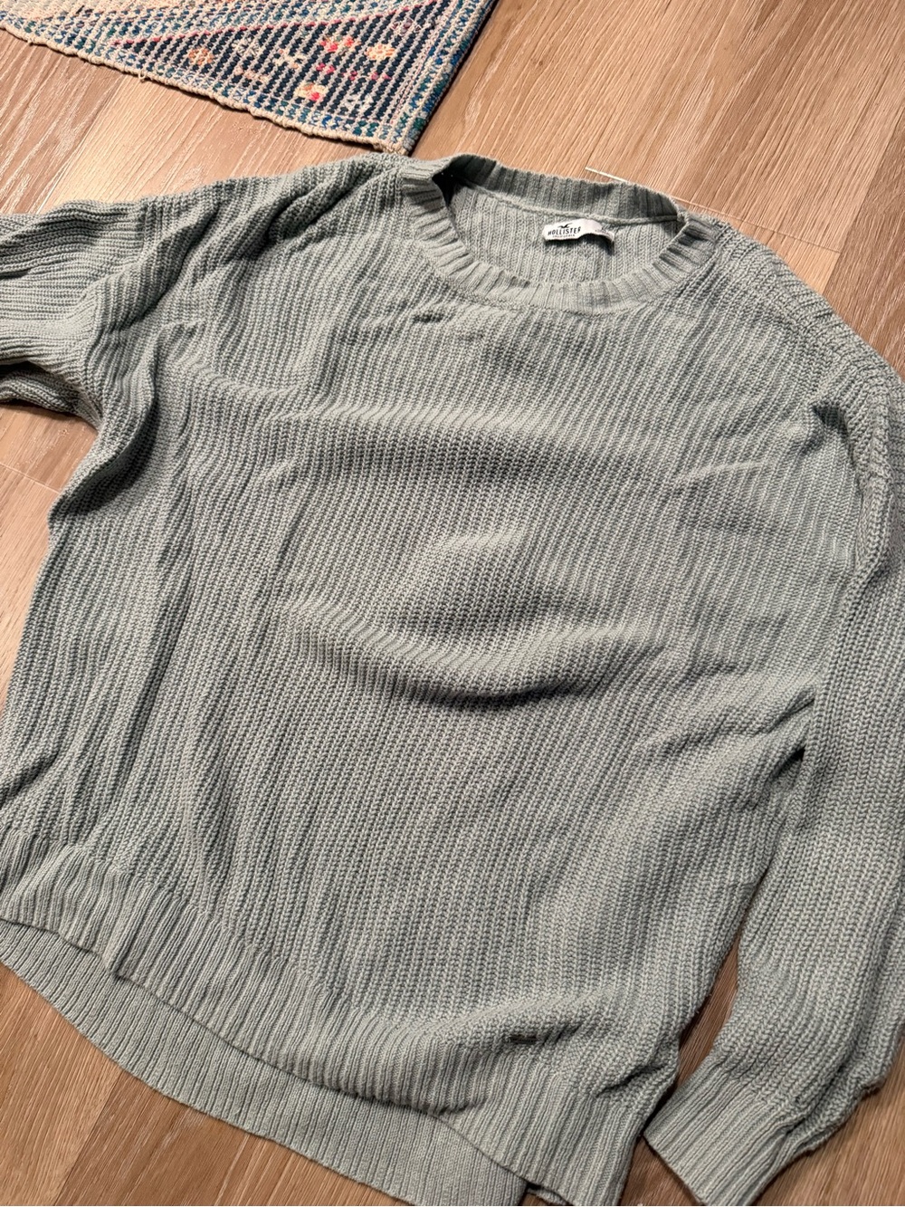 Hollister Sage Green Crewneck Sweater